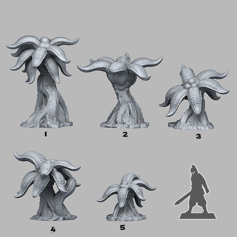 3D Printed Fantastic Plants and Rocks Alien Palms 28mm - 32mm D&D Wargaming - 3D Printing Boss 