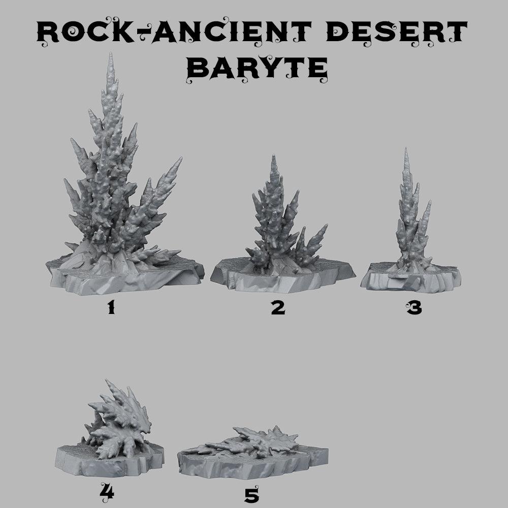 3D Printed Fantastic Plants and Rocks Ancient Desert Baryte 28mm - 32mm D&D Wargaming - 3D Printing Boss 