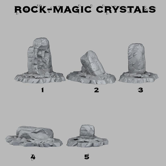 3D Printed Fantastic Plants and Rocks Ancient Jungle Ruins 28mm - 32mm D&D Wargaming - 3D Printing Boss 