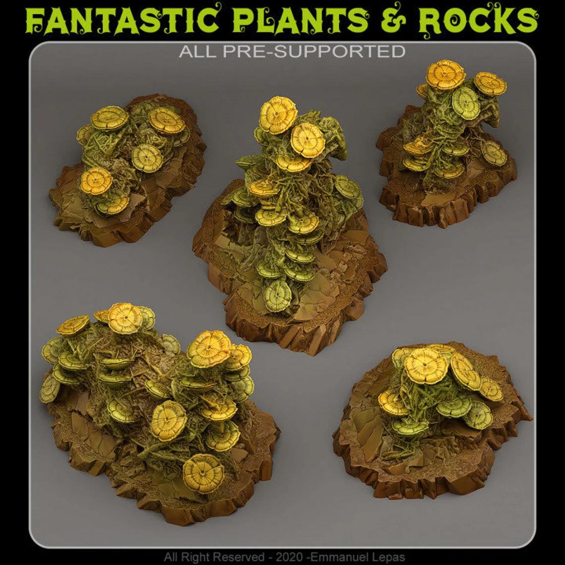 3D Printed Fantastic Plants and Rocks Ancient Moulds 28mm - 32mm D&D Wargaming - 3D Printing Boss 