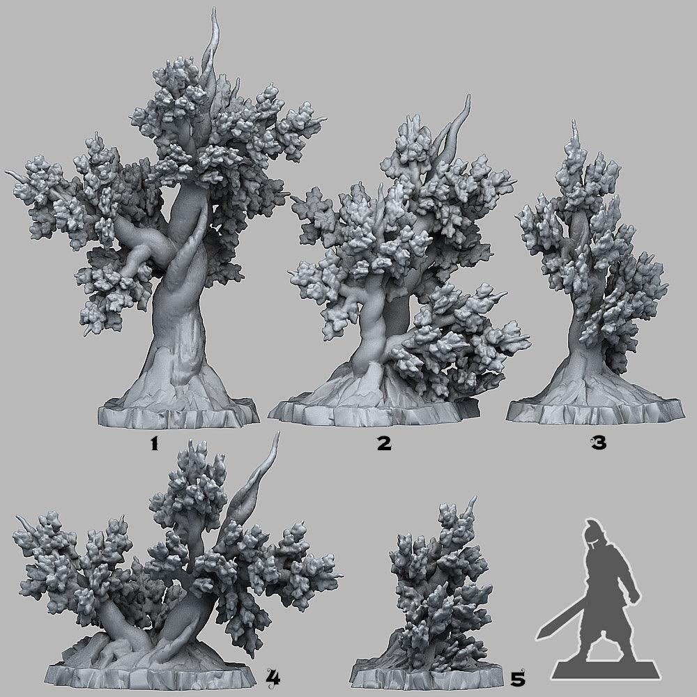 3D Printed Fantastic Plants and Rocks Angervine Trees 28mm - 32mm D&D Wargaming - 3D Printing Boss 