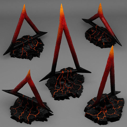 3D Printed Fantastic Plants and Rocks CULTIST BURNING SYMBOLS 28mm - 32mm D&D Wargaming - 3D Printing Boss 