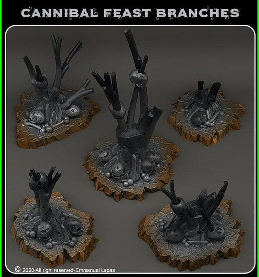 3D Printed Fantastic Plants and Rocks Cannibal Feast Branches 28mm - 32mm D&D Wargaming - 3D Printing Boss 