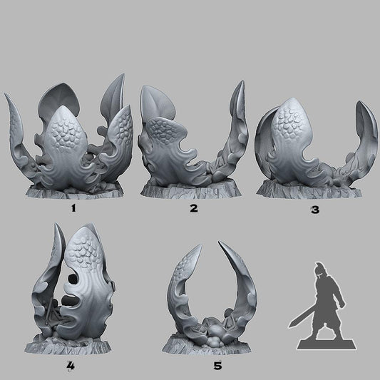 3D Printed Fantastic Plants and Rocks Carnivorous Glue Plants 28mm - 32mm D&D Wargaming - 3D Printing Boss 