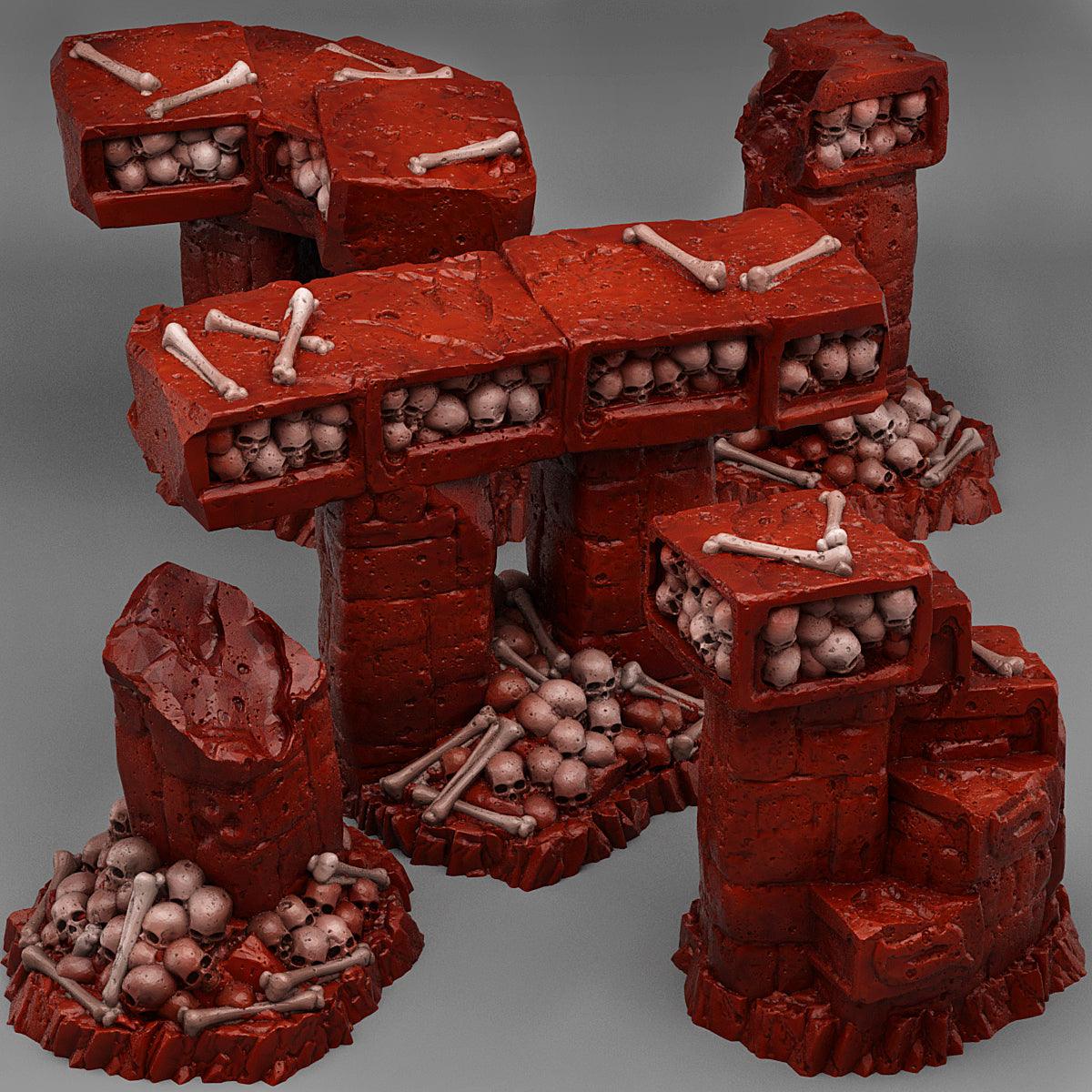 3D Printed Fantastic Plants and Rocks Catacomb Modular Bridges 28mm - 32mm D&D Wargaming - 3D Printing Boss 