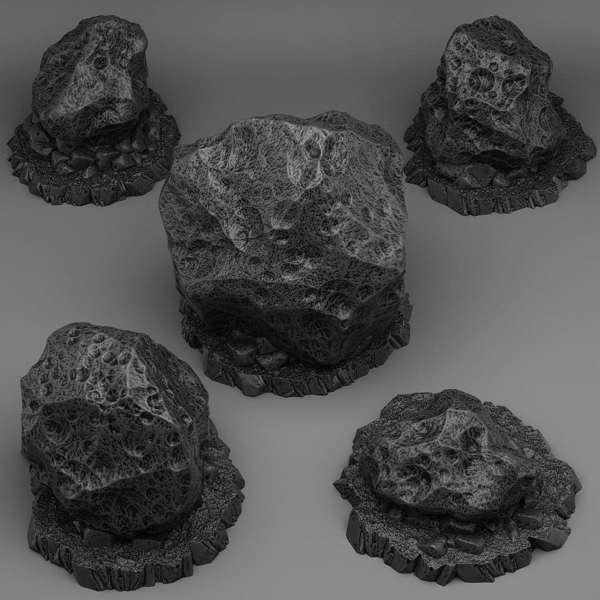 3D Printed Fantastic Plants and Rocks Crashed Asteroids 28mm - 32mm D&D Wargaming - 3D Printing Boss 