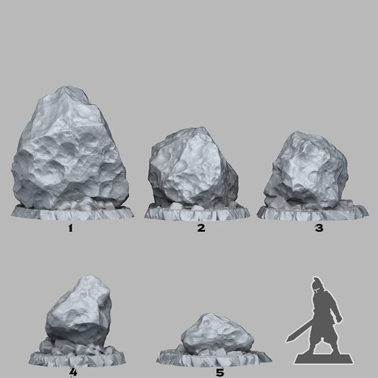 3D Printed Fantastic Plants and Rocks Crashed Asteroids 28mm - 32mm D&D Wargaming - 3D Printing Boss 