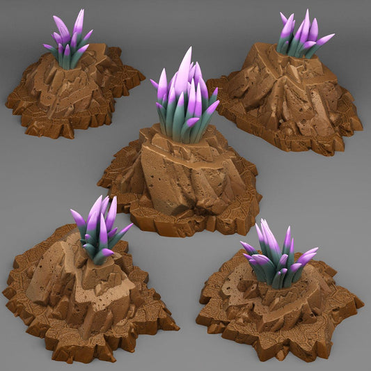 3D Printed Fantastic Plants and Rocks Crown-of-the-Desert Yucca 28mm - 32mm D&D Wargaming - 3D Printing Boss 