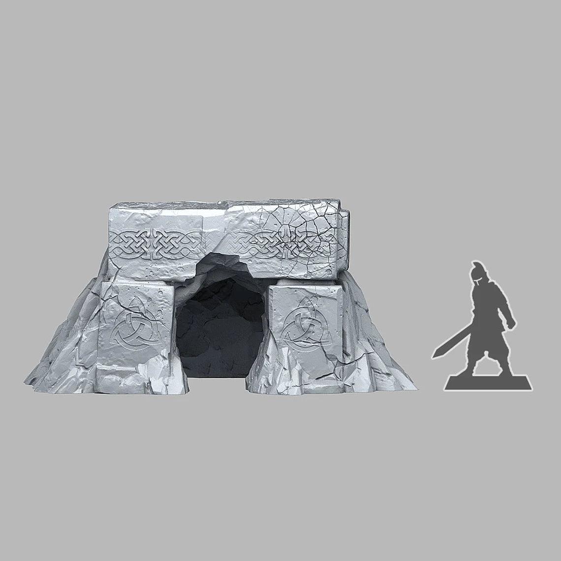 3D Printed Fantastic Plants and Rocks DWARVES MINE ENTRANCE 28mm - 32mm D&D Wargaming - 3D Printing Boss 
