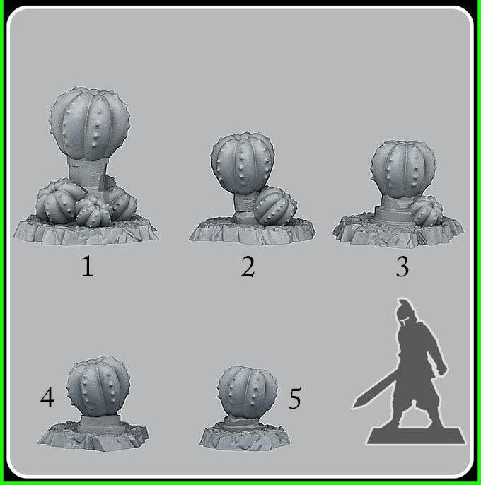 3D Printed Fantastic Plants and Rocks Demonic Pumpkins 28mm - 32mm D&D Wargaming - 3D Printing Boss 