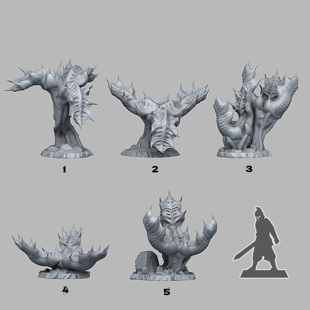 3D Printed Fantastic Plants and Rocks Dragontongue Mancatcher 28mm - 32mm D&D Wargaming - 3D Printing Boss 