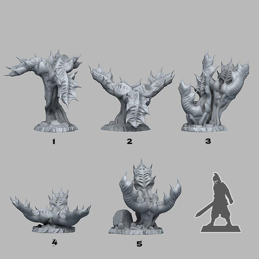 3D Printed Fantastic Plants and Rocks Dragontongue Mancatcher 28mm - 32mm D&D Wargaming - 3D Printing Boss 
