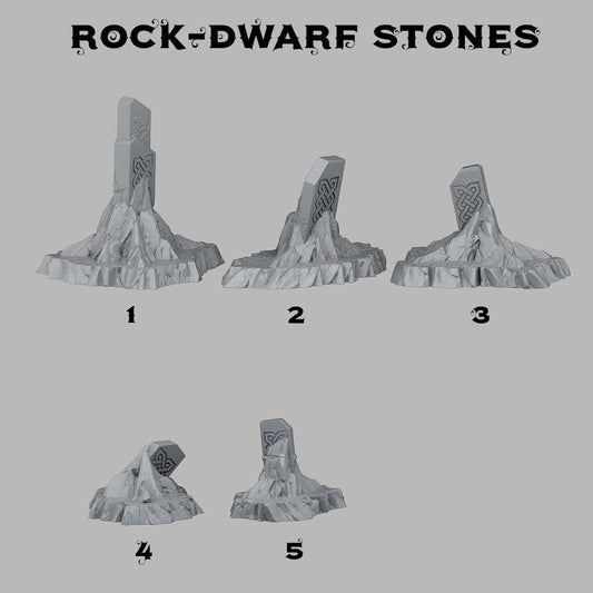 3D Printed Fantastic Plants and Rocks Dwarf Stones 28mm - 32mm D&D Wargaming - 3D Printing Boss 