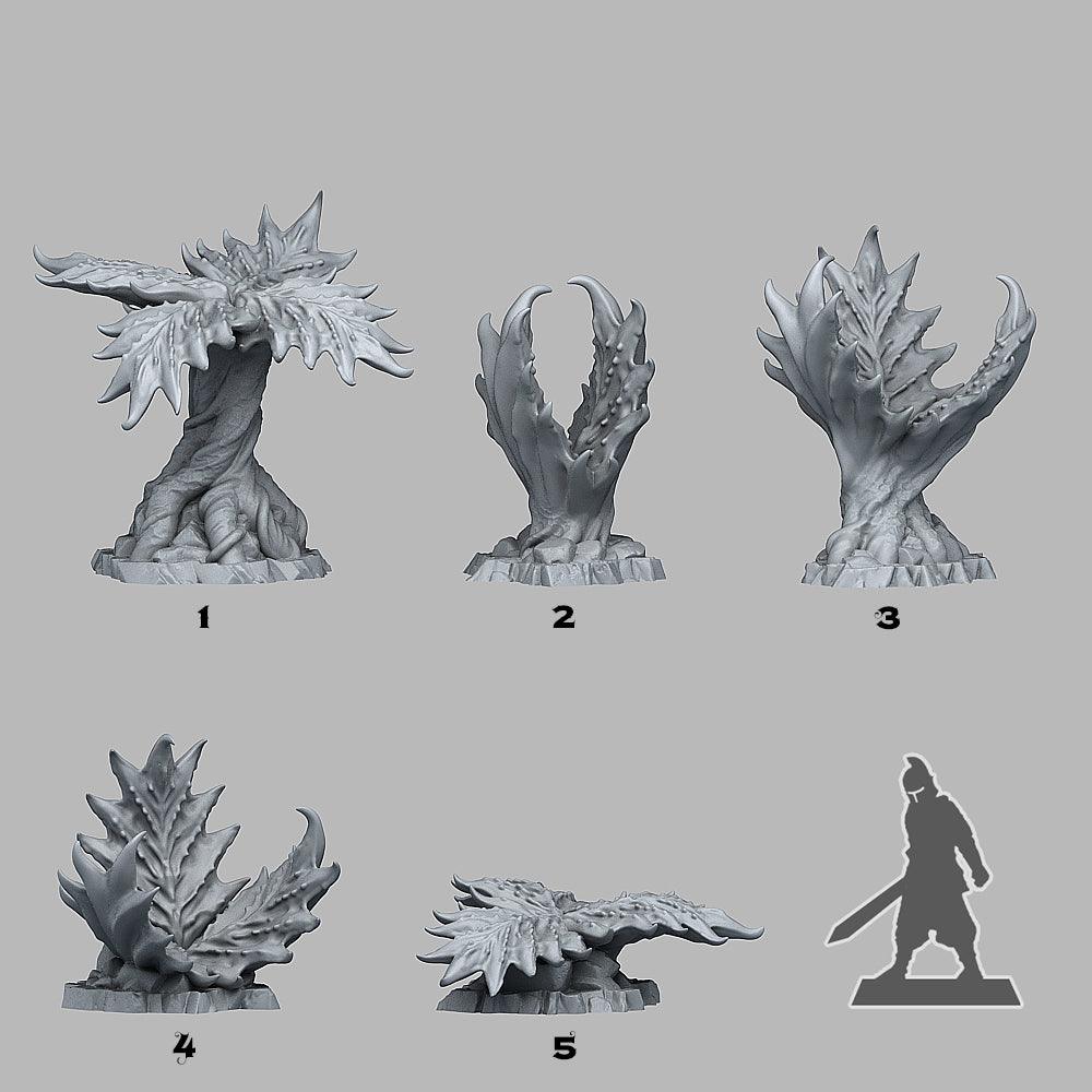 3D Printed Fantastic Plants and Rocks Fairy Hammocks 28mm - 32mm D&D Wargaming - 3D Printing Boss 