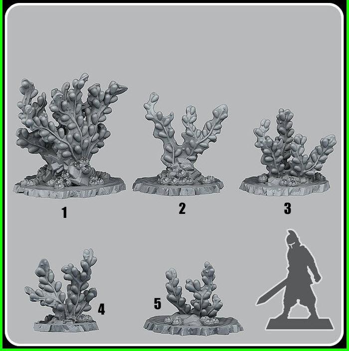 3D Printed Fantastic Plants and Rocks Giant Brown Algae 28mm - 32mm D&D Wargaming - 3D Printing Boss 