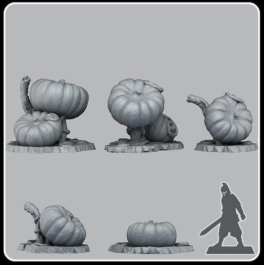 3D Printed Fantastic Plants and Rocks Giant Pumpkins 28mm - 32mm D&D Wargaming - 3D Printing Boss 