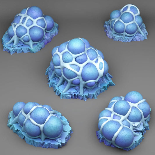 3D Printed Fantastic Plants and Rocks Ice Spider Eggs 28mm - 32mm D&D Wargaming - 3D Printing Boss 