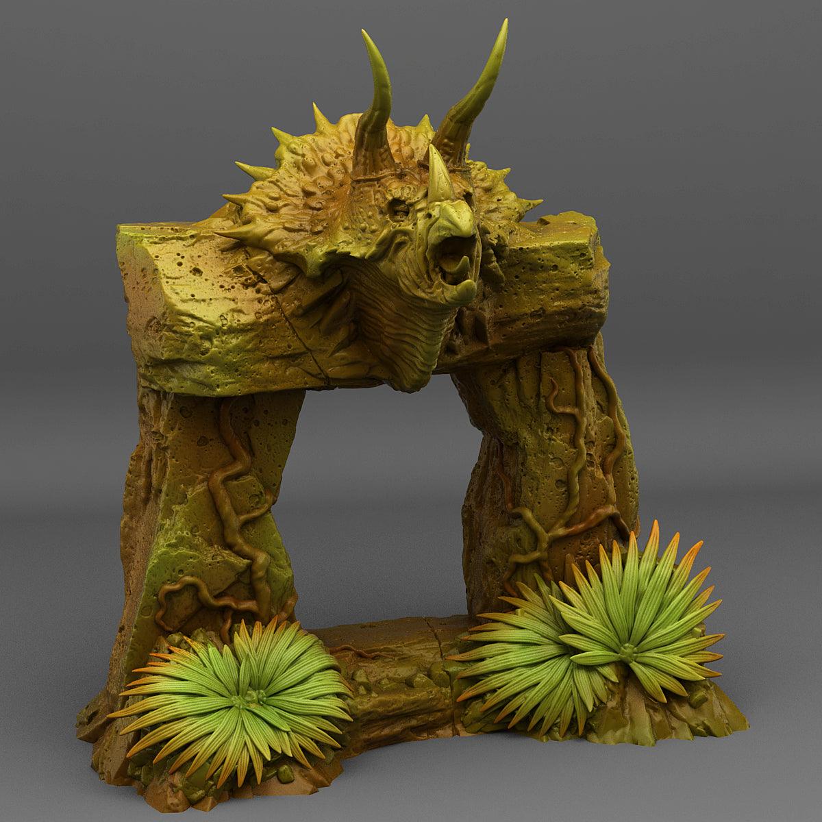 3D Printed Fantastic Plants and Rocks Jurassic Portal 28mm - 32mm D&D Wargaming - 3D Printing Boss 