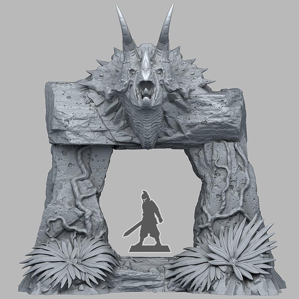 3D Printed Fantastic Plants and Rocks Jurassic Portal 28mm - 32mm D&D Wargaming - 3D Printing Boss 