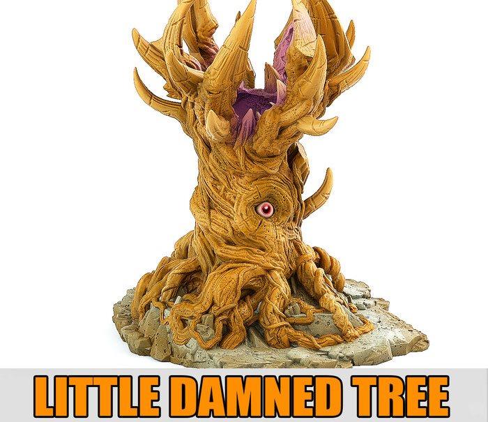 3D Printed Fantastic Plants and Rocks Little Damned Tree 28mm - 32mm D&D Wargaming - 3D Printing Boss 
