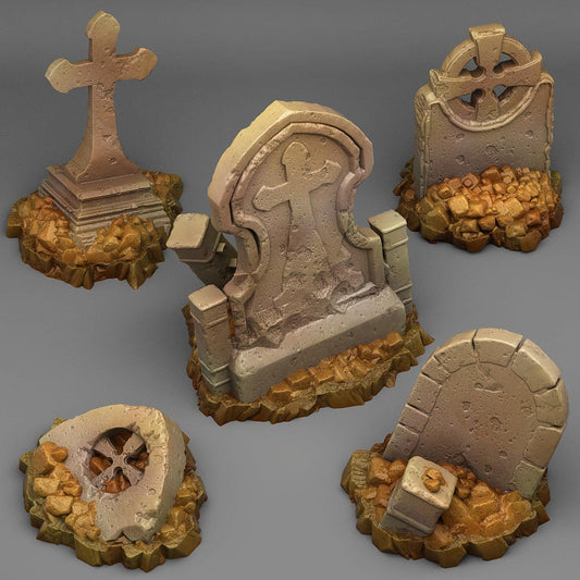 3D Printed Fantastic Plants and Rocks Lost Graveyards 28mm - 32mm D&D Wargaming - 3D Printing Boss 