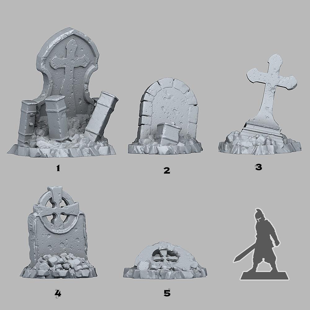 3D Printed Fantastic Plants and Rocks Lost Graveyards 28mm - 32mm D&D Wargaming - 3D Printing Boss 