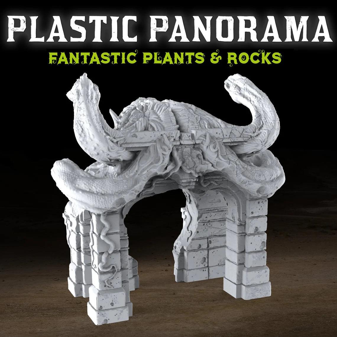 3D Printed Fantastic Plants and Rocks MEDUSA'S LAIR ENTRANCE 28mm - 32mm D&D Wargaming - 3D Printing Boss 