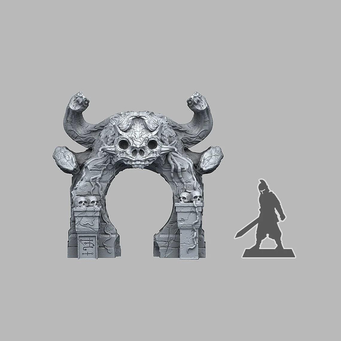 3D Printed Fantastic Plants and Rocks MEDUSA'S LAIR ENTRANCE 28mm - 32mm D&D Wargaming - 3D Printing Boss 