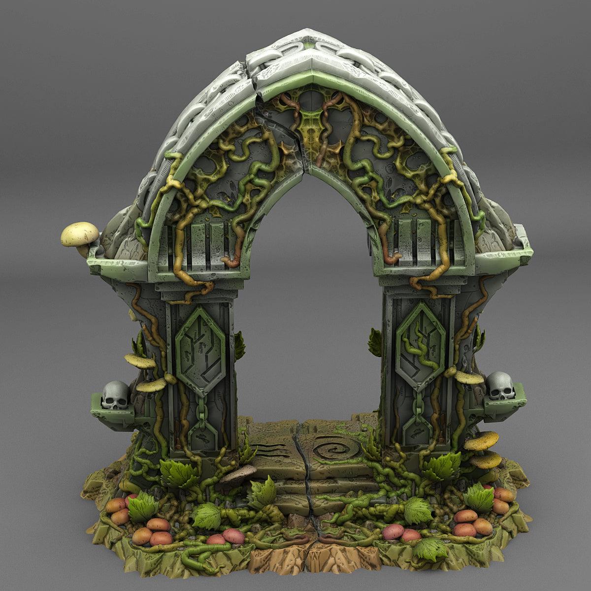 3D Printed Fantastic Plants and Rocks Magic Forest Gate 28mm - 32mm D&D Wargaming - 3D Printing Boss 