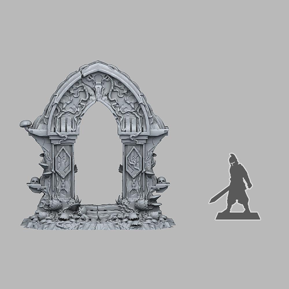 3D Printed Fantastic Plants and Rocks Magic Forest Gate 28mm - 32mm D&D Wargaming - 3D Printing Boss 