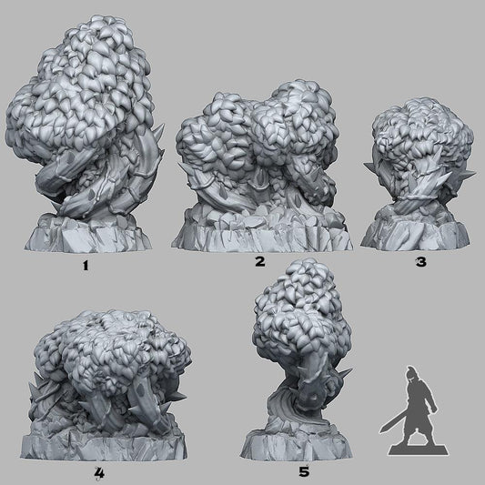 3D Printed Fantastic Plants and Rocks Magical Bramble Trees 28mm - 32mm D&D Wargaming - 3D Printing Boss 
