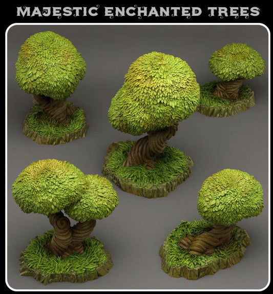 3D Printed Fantastic Plants and Rocks Majestic Enchanted Trees 28mm - 32mm D&D Wargaming - 3D Printing Boss 