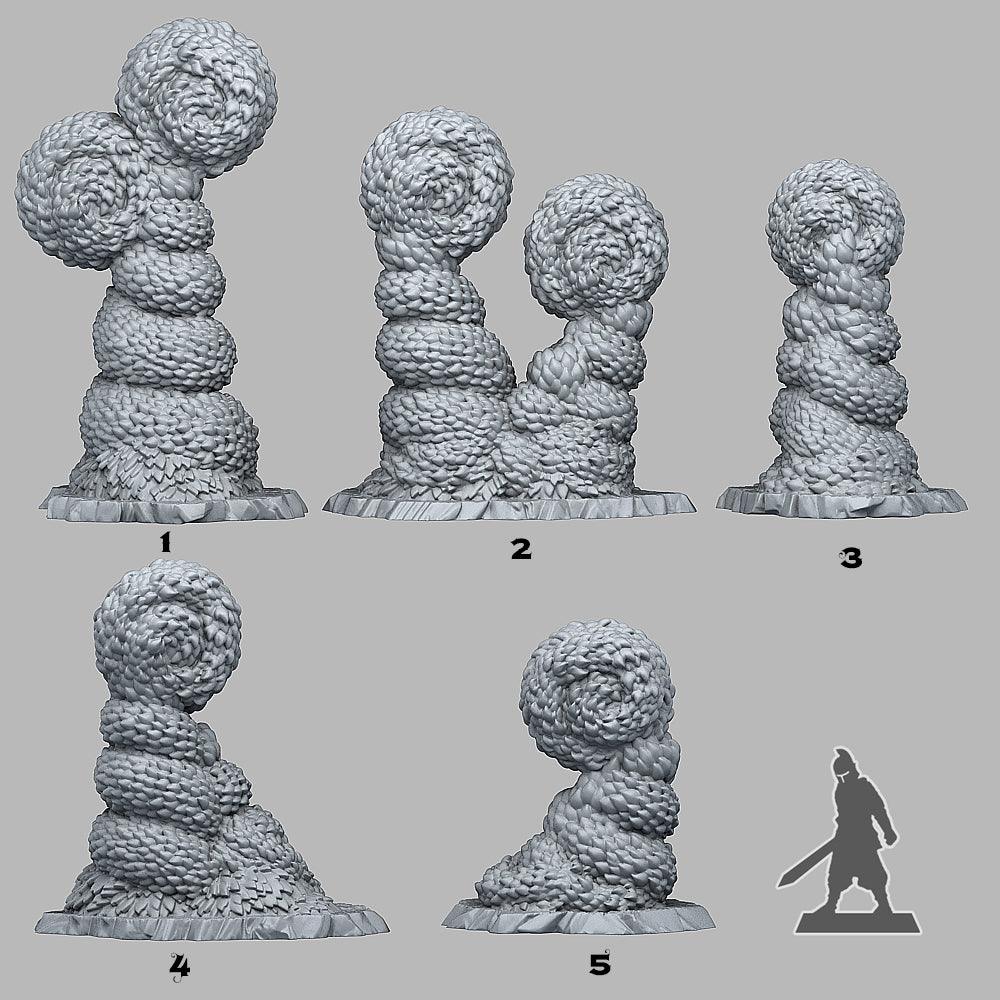 3D Printed Fantastic Plants and Rocks Majestic Hedge 28mm - 32mm D&D Wargaming - 3D Printing Boss 