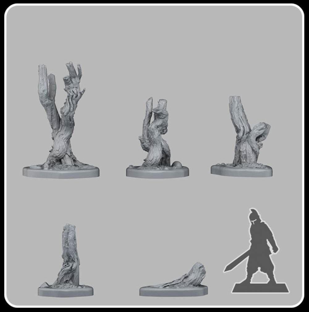 3D Printed Fantastic Plants and Rocks Marshy Dead Trees 28mm - 32mm D&D Wargaming - 3D Printing Boss 