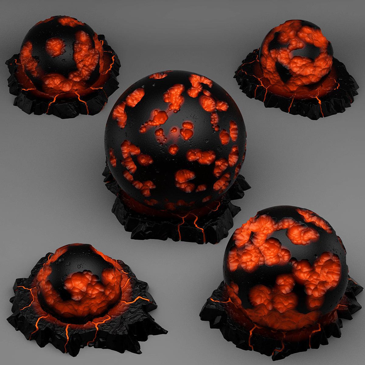 3D Printed Fantastic Plants and Rocks NECROTIC FOCUS CRYSTALS 28mm - 32mm D&D Wargaming - 3D Printing Boss 