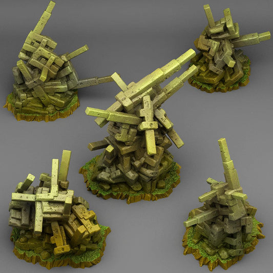 3D Printed Fantastic Plants and Rocks Natural Strap Stones 28mm - 32mm D&D Wargaming - 3D Printing Boss 