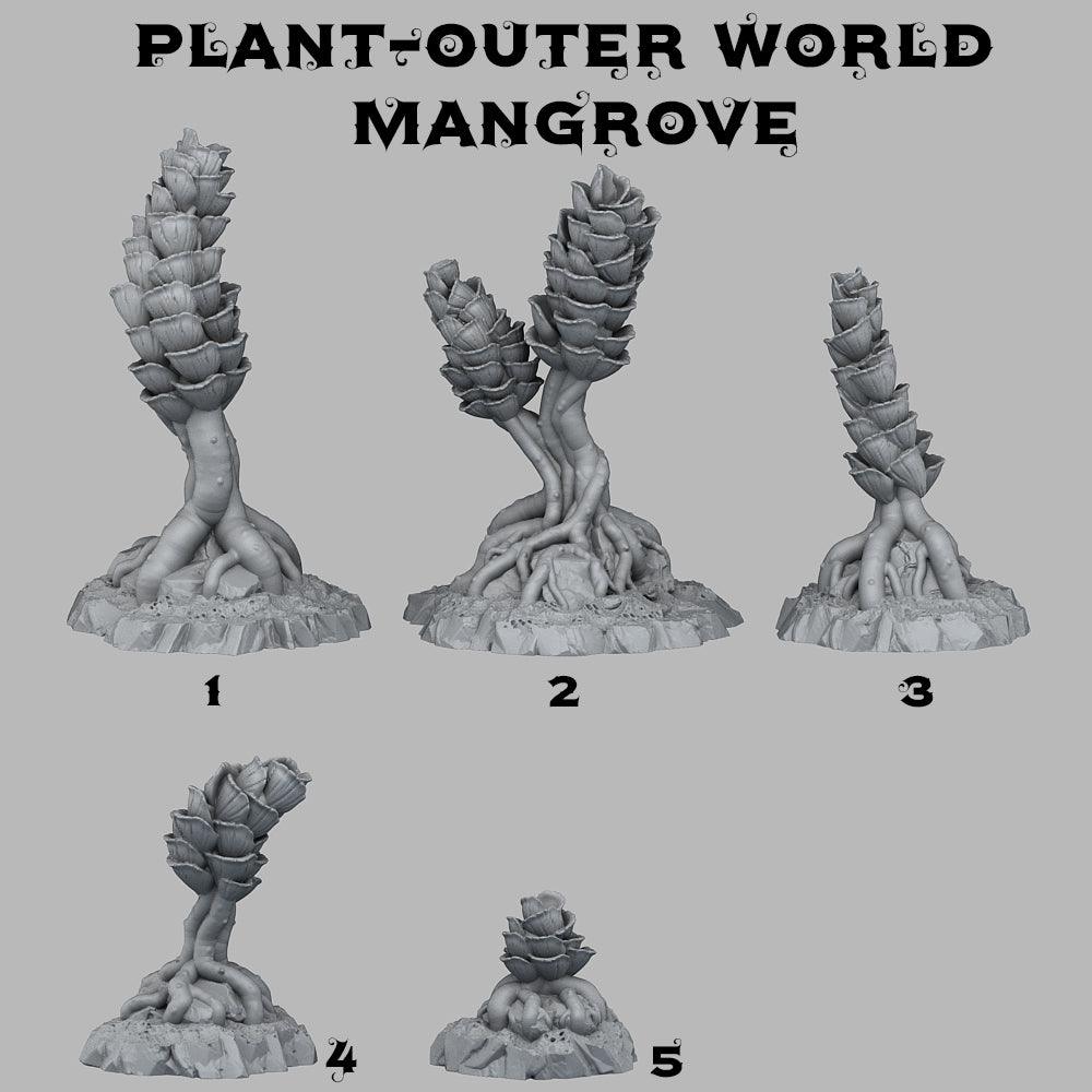 3D Printed Fantastic Plants and Rocks Outer World Mangrove 28mm - 32mm D&D Wargaming - 3D Printing Boss 