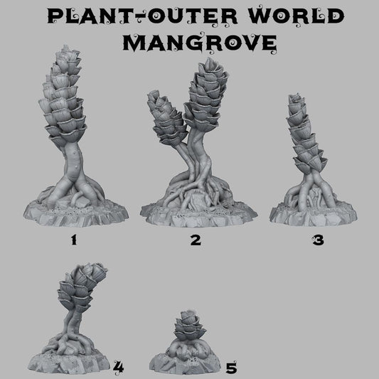 3D Printed Fantastic Plants and Rocks Outer World Mangrove 28mm - 32mm D&D Wargaming - 3D Printing Boss 