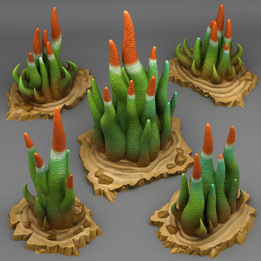 3D Printed Fantastic Plants and Rocks Poisonous Feeler Cactus 28mm - 32mm D&D Wargaming - 3D Printing Boss 