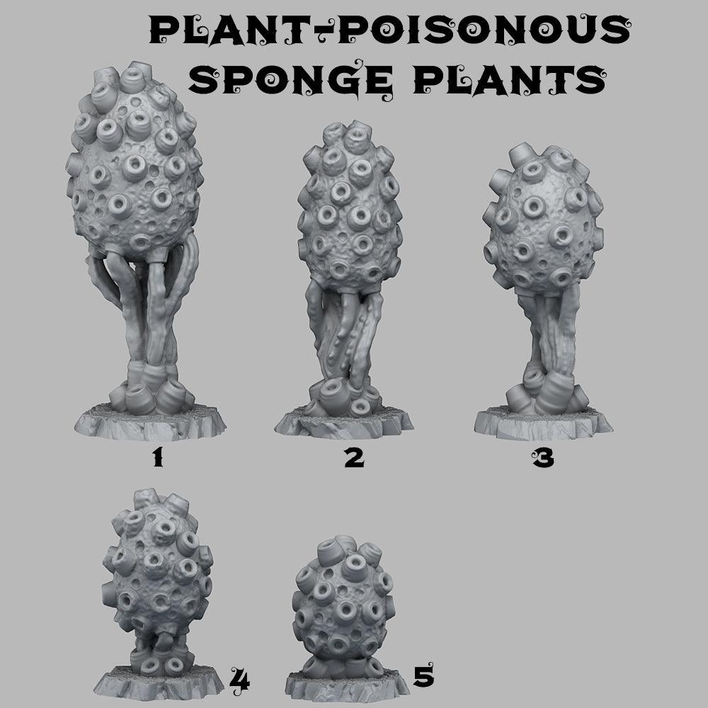 3D Printed Fantastic Plants and Rocks Poisonous Sponge Plants 28mm - 32mm D&D Wargaming - 3D Printing Boss 