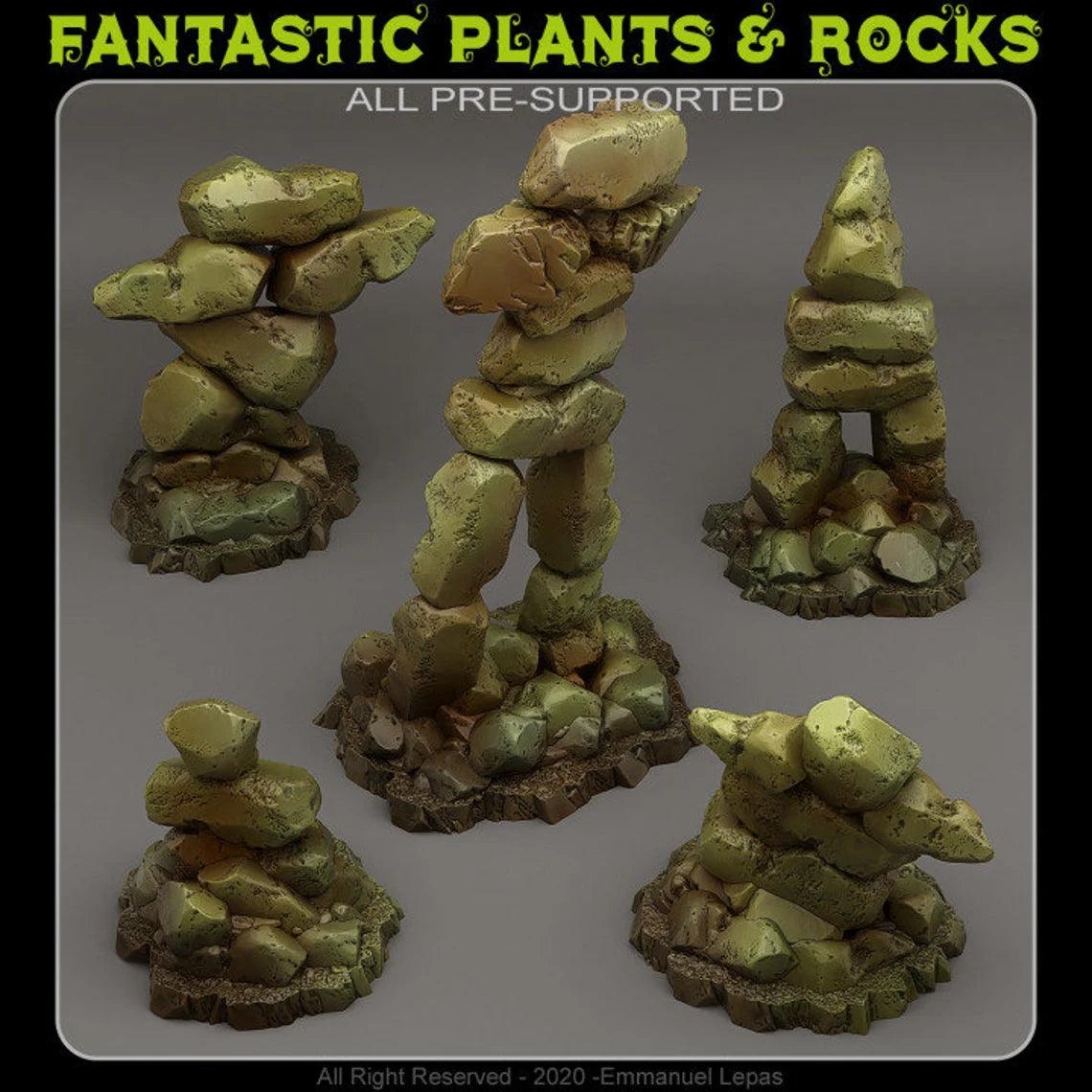 3D Printed Fantastic Plants and Rocks Primal Inuk Shuk 28mm - 32mm D&D Wargaming - 3D Printing Boss 