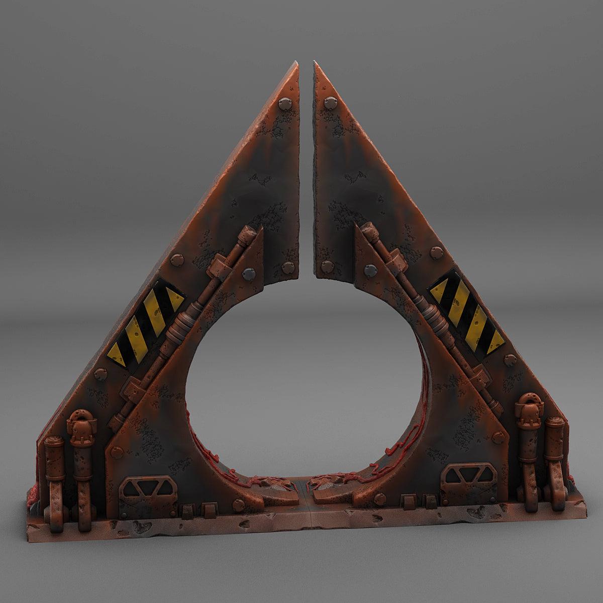 3D Printed Fantastic Plants and Rocks Sci-Fi Portal 28mm - 32mm D&D Wargaming - 3D Printing Boss 