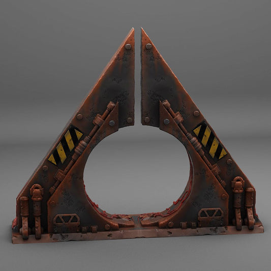 3D Printed Fantastic Plants and Rocks Sci-Fi Portal 28mm - 32mm D&D Wargaming - 3D Printing Boss 