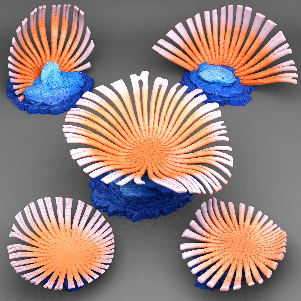 3D Printed Fantastic Plants and Rocks Seafan Coral 28mm - 32mm D&D Wargaming - 3D Printing Boss 