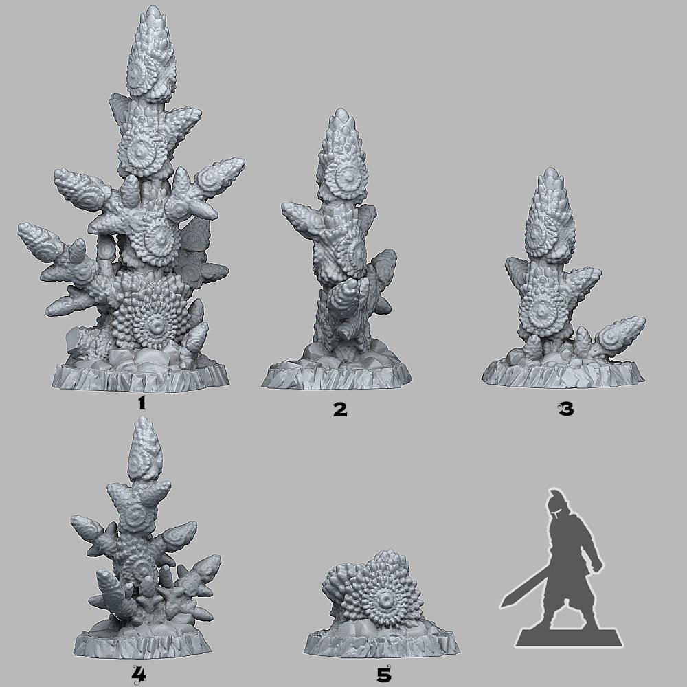 3D Printed Fantastic Plants and Rocks Shield Cactus 28mm - 32mm D&D Wargaming - 3D Printing Boss 