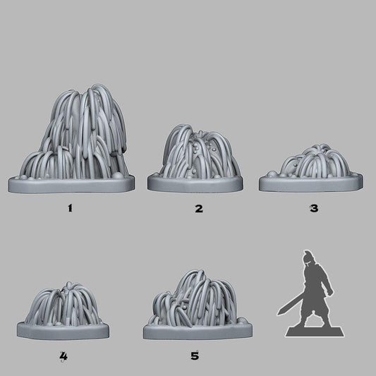 3D Printed Fantastic Plants and Rocks Strange Swamp Willows 28mm - 32mm D&D Wargaming - 3D Printing Boss 