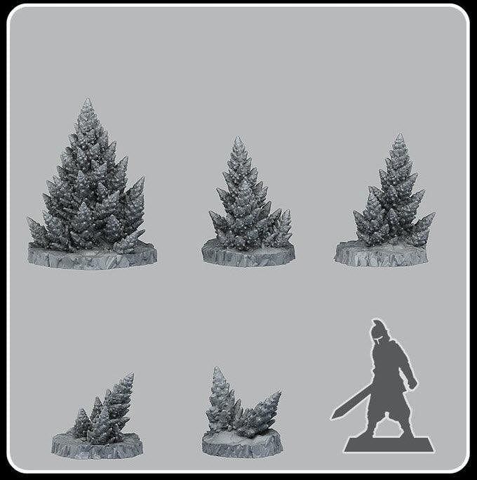 3D Printed Fantastic Plants and Rocks Toxic Alien Pines 28mm - 32mm D&D Wargaming - 3D Printing Boss 