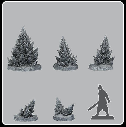 3D Printed Fantastic Plants and Rocks Toxic Alien Pines 28mm - 32mm D&D Wargaming - 3D Printing Boss 