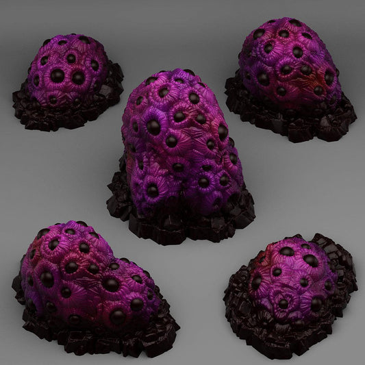 3D Printed Fantastic Plants and Rocks Underdark Eyes Plants 28mm - 32mm D&D Wargaming - 3D Printing Boss 