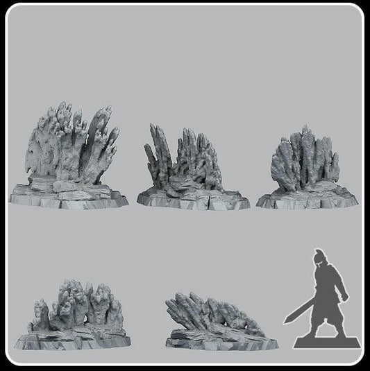 3D Printed Fantastic Plants and Rocks Venusian Corals 28mm - 32mm D&D Wargaming - 3D Printing Boss 